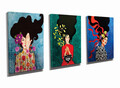 Tablou decorativ (3 Pieces), UDC10, Canvas imprimat, Multicolor