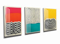 Tablou decorativ (3 Pieces), UDC15, Canvas imprimat, Multicolor