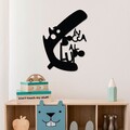 Decoratiune de perete, Lupo 3, Dimensiune: 40 x 56 cm, Negru