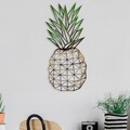 Decoratiune de perete, Pineapple 223, Lățime: 56 cm Înălțime: 24 cm Adâncime: 1,5 cm, Multicolor