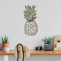 Decoratiune de perete, Pineapple 223, Lățime: 56 cm Înălțime: 24 cm Adâncime: 1,5 cm, Multicolor