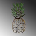 Decoratiune de perete, Pineapple 223, Lățime: 56 cm Înălțime: 24 cm Adâncime: 1,5 cm, Multicolor