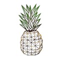 Decoratiune de perete, Pineapple 223, Lățime: 56 cm Înălțime: 24 cm Adâncime: 1,5 cm, Multicolor