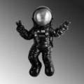 Decoratiune de perete, Cosmonaut 4, Lățime: 35 cm Înălțime: 47 cm Adâncime: 10 cm, Multicolor