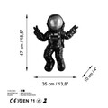 Decoratiune de perete, Cosmonaut 4, Lățime: 35 cm Înălțime: 47 cm Adâncime: 10 cm, Multicolor