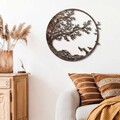 Decoratiune de perete, Rusty Tree, Dimensiune: 66 x 68 cm, Maro antichizat