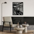Decoratiune de perete, Grido, (Grosime: 1,5 mm), Negru