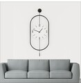Ceas de perete, Mclock-00114, Lățime: 35 cm Înălțime: 85 cm Adâncime: 7 cm, Negru