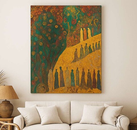 Tablou decorativ, Hm_Cnvs26-30-50x70, Cadru: 100% lemn (Grosime: 2 x 3 cm, Multicolor