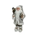 Decoratiune Santa w snowy bird house, Decoris, H60 cm, poliester, multicolor