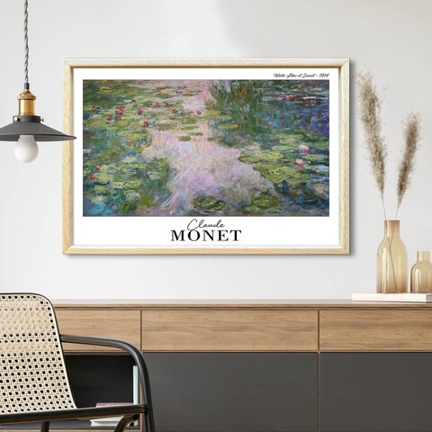 Tablou decorativ, 4262AHSMONET-011, Fundal: 100% MDF (Grosime: 2,7 mm, Multicolor