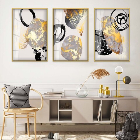 Tablou decorativ, Huhu382, Aluminiu, Multicolor