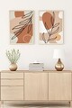 Tablou decorativ (2 Pieces), Huhu60, Lemn masiv (Grosime: 2,5 cm, Multicolor