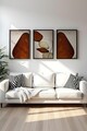 Tablou decorativ (3 Pieces), Huhu469S, Lemn masiv (Grosime: 2,5 cm, Multicolor