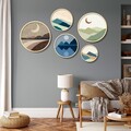 Tablou decorativ (5 Pieces), Iaht-23, Dimensiuni: 43,5 x 43,5 cm (1 bucată), Multicolor