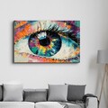 Tablou decorativ, CAM-5047, Dimensiuni: 70 x 110 cm, Multicolor