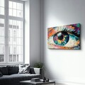 Tablou decorativ, CAM-5047, Dimensiuni: 70 x 110 cm, Multicolor