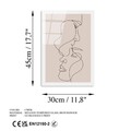 Tablou decorativ, UV-1038, 30 x 45 cm, Multicolor