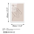 Tablou decorativ, UV-1041, 30 x 45 cm, Multicolor