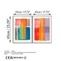 Pictură decorativă din sticlă securizată (2 bucăți), UV-948, Dimensiune: 45 x 65 cm (2 bucăți), Multicolor