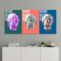 Tablou decorativ (3 Pieces), UV-878, Dimensiune: 45 x 65 cm (3 bucăți), Multicolor