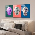 Tablou decorativ (3 Pieces), UV-878, Dimensiune: 45 x 65 cm (3 bucăți), Multicolor
