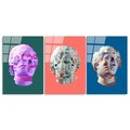 Tablou decorativ (3 Pieces), UV-878, Dimensiune: 45 x 65 cm (3 bucăți), Multicolor