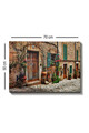 Tablou decorativ, Kanvas Tablo (50 x 70), Lemn (Grosime: 3 cm, Multicolor
