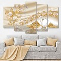 Tablou decorativ MDF (5 Pieces), 5MDF4606_60100 (100 x 60), 3 mm, Multicolor
