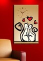 Ceas de perete, 5070CS-43, Dimensiune: 45 x 70 cm, Multicolor