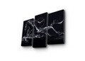 Ceas de perete (3 Pieces), 3PATCS-5, Dimensiune: 20 x 39 cm (2 bucăți), Multicolor