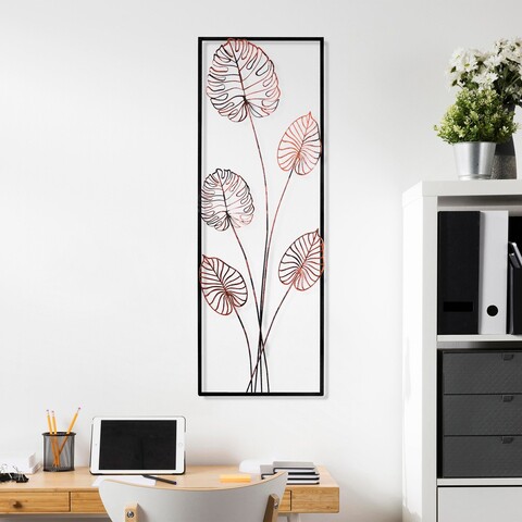 Decoratiune de perete, Strawberry 2, Dimensiuni: 32 x 90 x 4 cm, Multicolor
