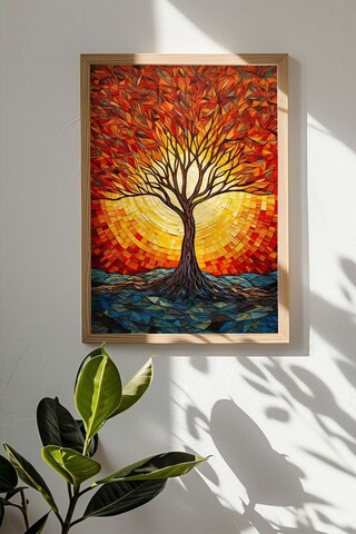 Tablou decorativ, Mscartmdl5, MDF, Multicolor