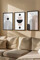 Tablou decorativ (3 Pieces), Artvmodel42-Negru, MDF (Grosime: 2,7 mm, Multicolor