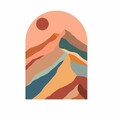 Sticker decorativ, MB-00115, 70 x 100 cm, Multicolor