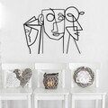 Decoratiune de perete, Aeimnestus, Dimensiune: 50 x 39 cm, Negru