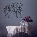 Decoratiune de perete, Aeimnestus, Dimensiune: 50 x 39 cm, Negru