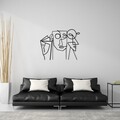 Decoratiune de perete, Aeimnestus, Dimensiune: 50 x 39 cm, Negru