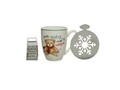 Set cana+mini razatoare+ forma pentru decorat Bear, Decoris, portelan, multicolor