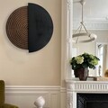 Decoratiune de perete, ART143, Dimensiune: 50 x 50 cm, Natural/Negru