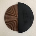 Decoratiune de perete, ART143, Dimensiune: 50 x 50 cm, Natural/Negru