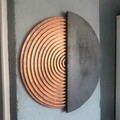 Decoratiune de perete, ART143, Dimensiune: 50 x 50 cm, Natural/Negru