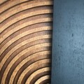 Decoratiune de perete, ART143, Dimensiune: 50 x 50 cm, Natural/Negru