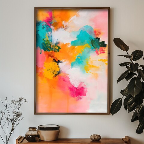 Tablou decorativ, GE175-L, Lemn, Multicolor