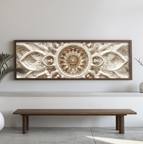 Tablou decorativ, EMR025, Lemn, Multicolor