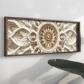 Tablou decorativ, EMR025, Lemn, Multicolor