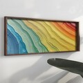 Tablou decorativ, EMR026, Lemn, Multicolor