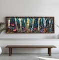Tablou decorativ, EMR047, Lemn, Multicolor