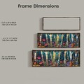 Tablou decorativ, EMR047, Lemn, Multicolor