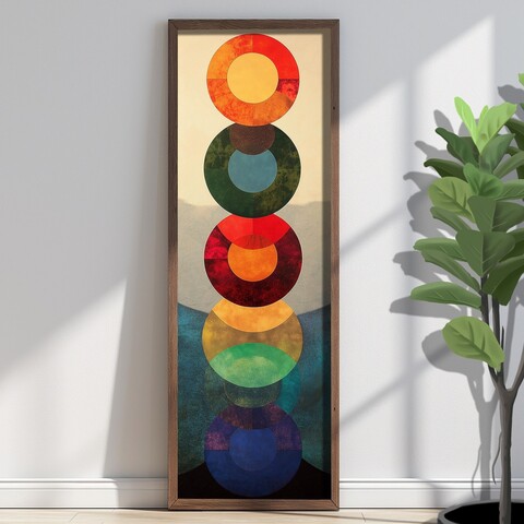 Tablou decorativ, EMR088, Lemn, Multicolor